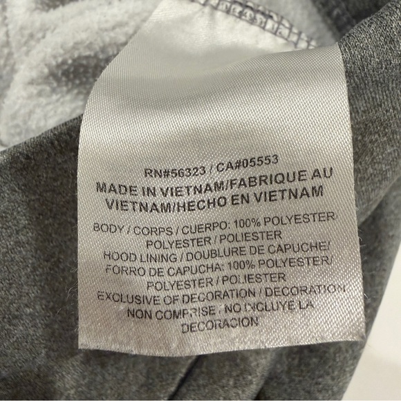 Nike Dri-FIT Gray Hoodie with Black Drawstrings - Picture 4 of 4